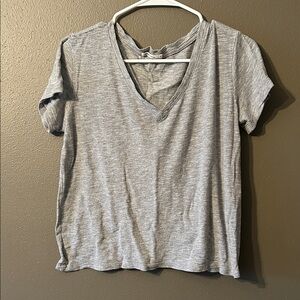 Marine Layer Heather Gray V-Neck Tee